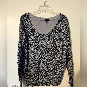 EUC Torrid Leopard Print Sweater